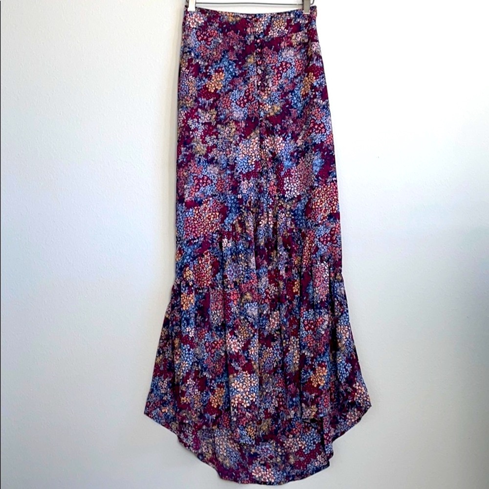 Vici cranberry fields boho skirt
